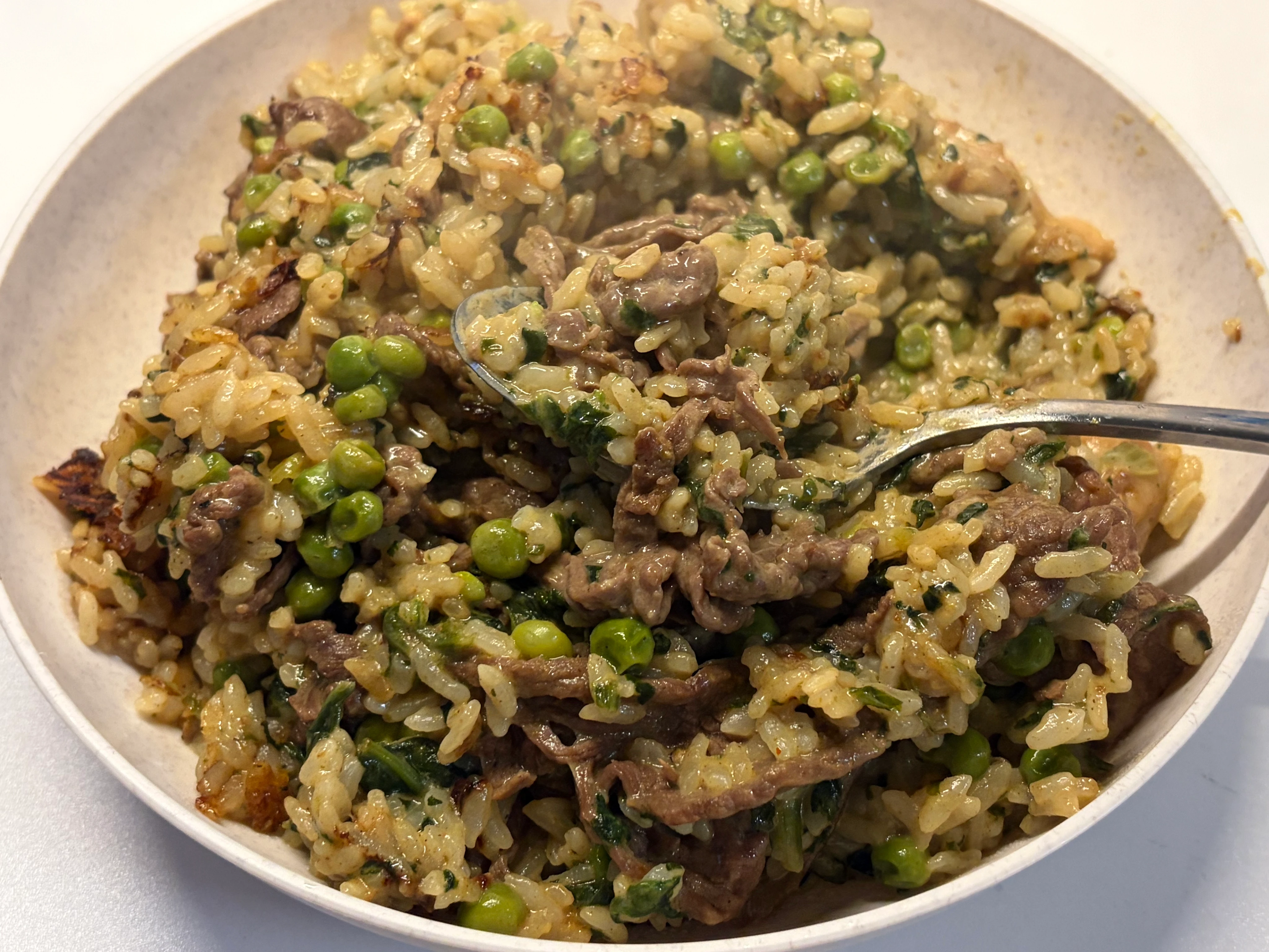 Coconut Curry Beef Risotto